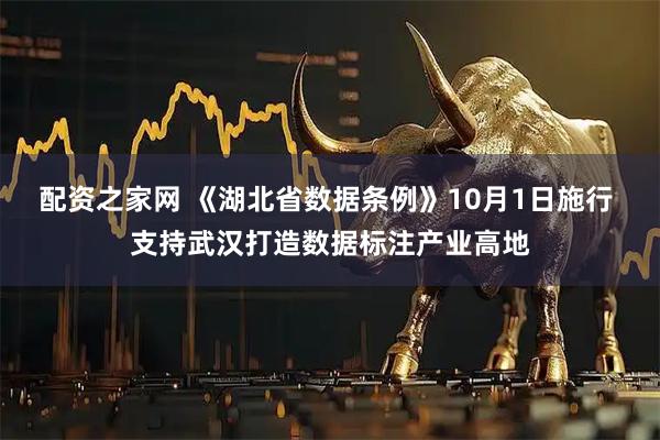 配资之家网 《湖北省数据条例》10月1日施行 支持武汉打造数据标注产业高地