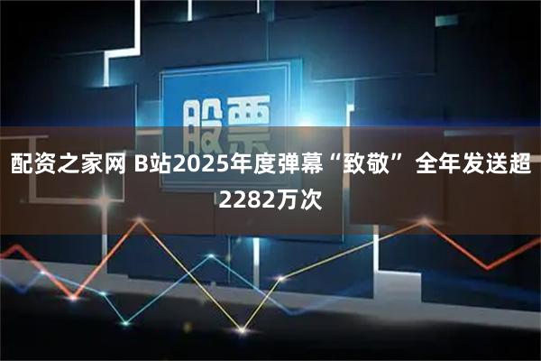 配资之家网 B站2025年度弹幕“致敬” 全年发送超2282万次